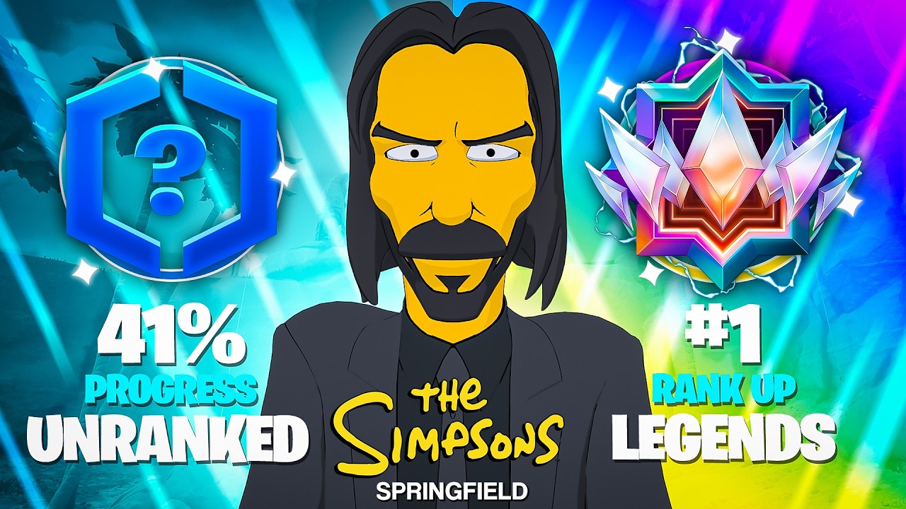 Unranked to UNREAL Reload Ranked Speedrun (Fortnite Simpsons)