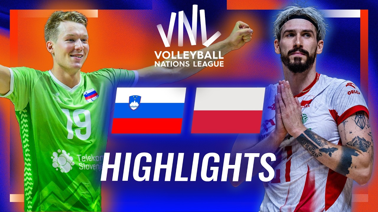 Slovenia 🇸🇮 vs. Poland 🇵🇱 - Semi Final | Highlights | Men's VNL 2026 background