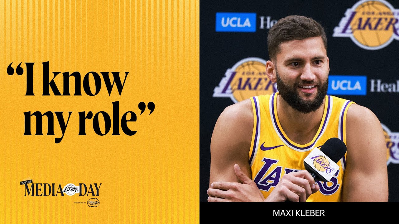 Maxi Kleber is Focused on the Details | Lakers Media Day 2025 background