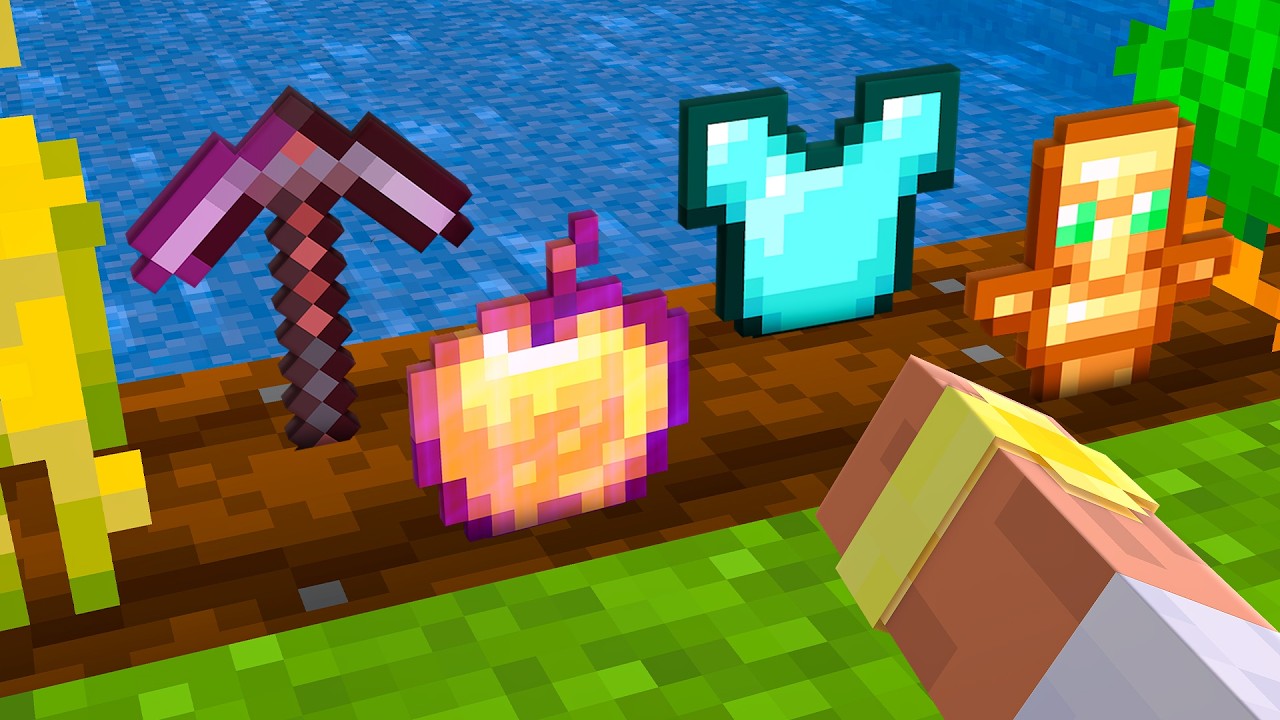 Minecraft, But You Grow OP Custom Items..