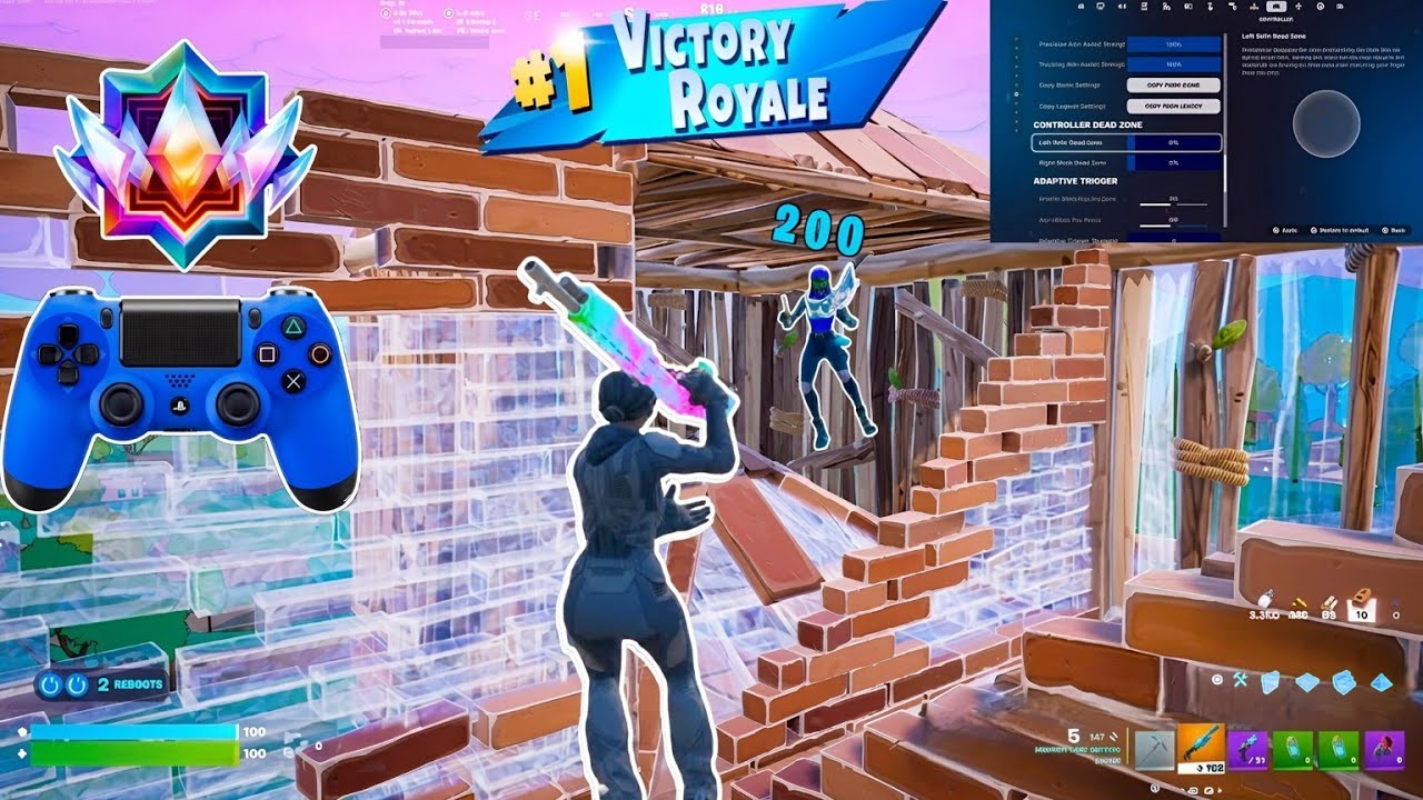 *NEW* Console Peterbot controller settings fortnite | Unreal Reload Ranked PS5 Gameplay background