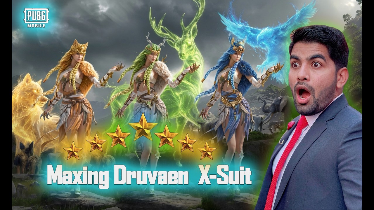 Maxing New Druvaen X-Suit to 7 Starš„ PUBG MOBILE Live š„