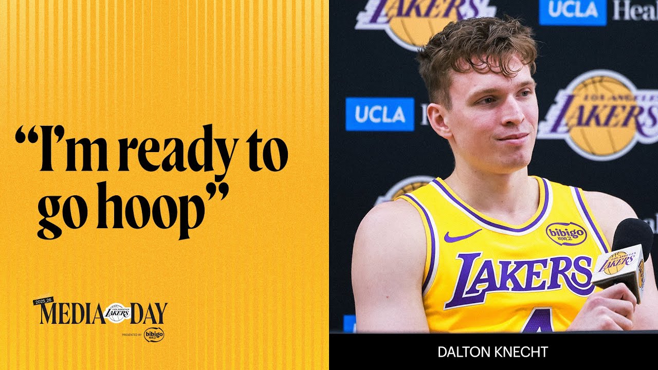 Dalton Knecht is Ready for Year Two | Lakers Media Day 2025
