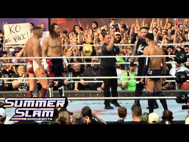 Kevin Owens vs Gunther vs Finn Balor vs Sami Zayn Full Match - WWE SummerSlam 8/2/2026 background