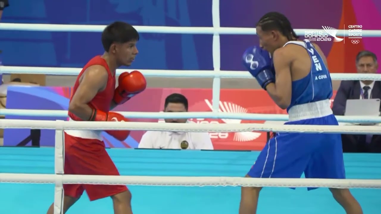 Andrés Cova (VEN) vs. Armando Flores (PAN) Central American & Carribbean Games 2026 (55kg) background