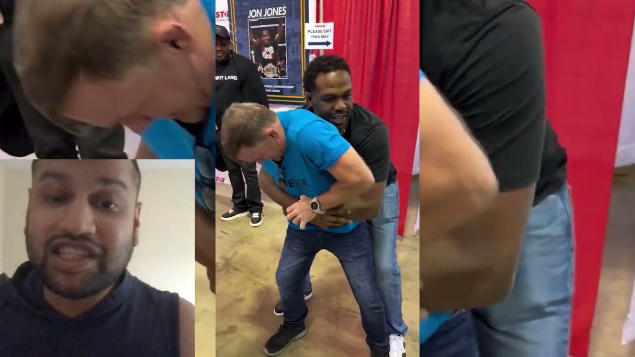 Jon Jones Being Gentle With A Legend