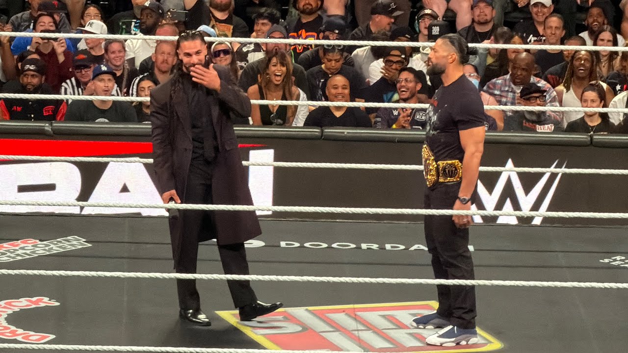 Roman Reigns Wrecks Seth Rollins | WWE Monday Night Raw 7-27-26 background