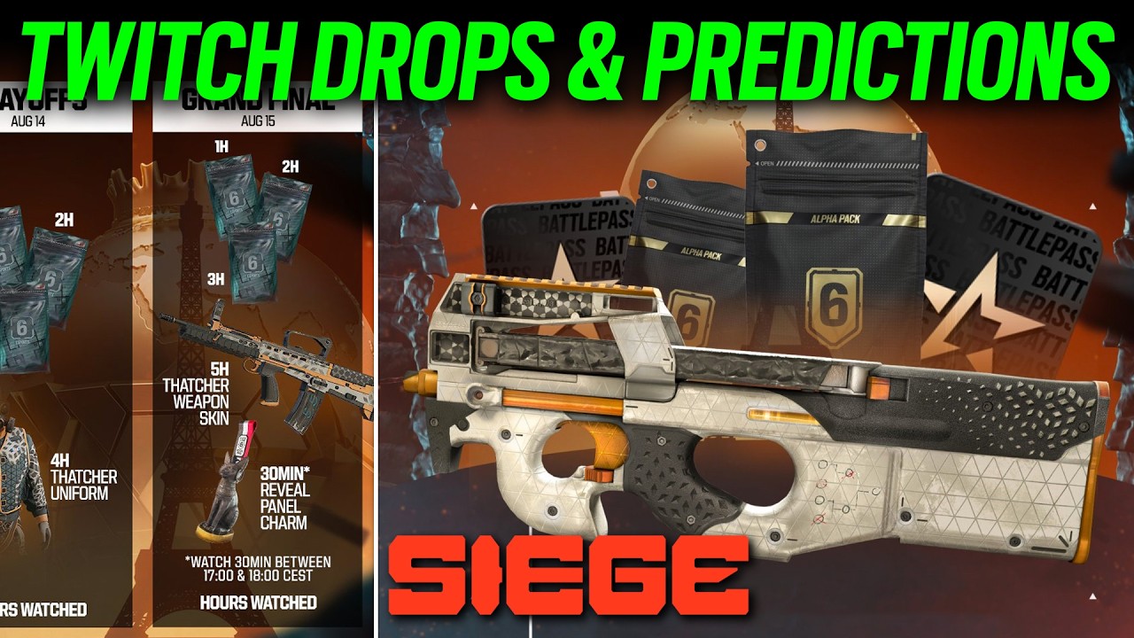 New Drops, Predictions - 6News - Rainbow Six Siege - Twitch background