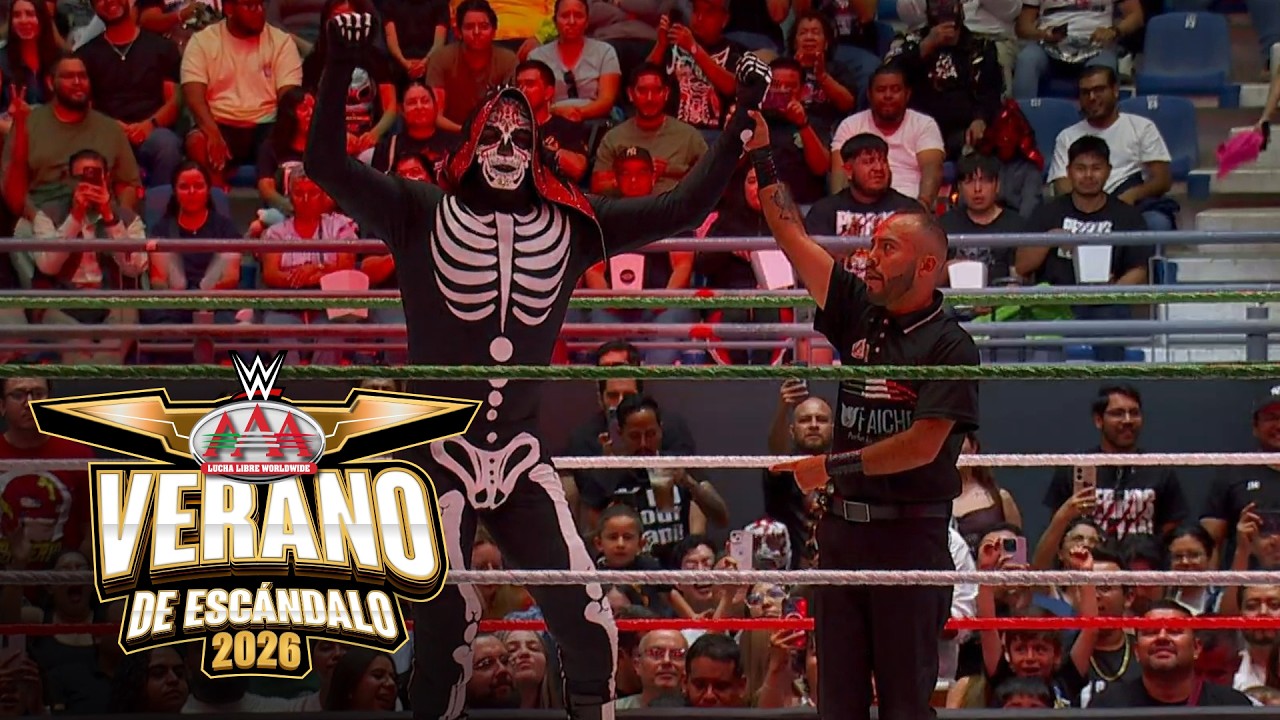 La Parka beats Mecha Wolf & Lince Dorado | Qualifying Match: AAA Verano de Escándalo highlights background