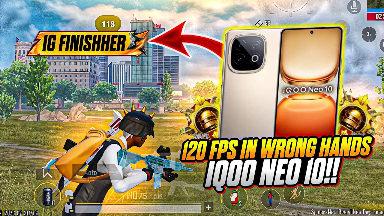 120 FPS IN WRONG HANDS 🔱 | IQOO NEO 10 💀NEW MODE 1v4 CLUTCHES background