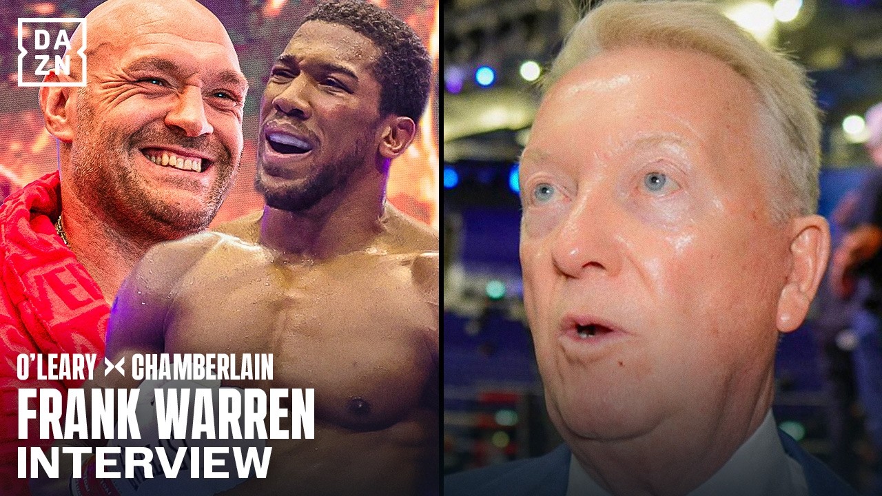 "You Can't Put Muscles On Your Chin!" Frank Warren EXCLUSIVE on Tyson Fury vs. Anthony Joshua background