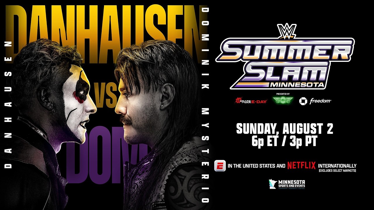 Danhausen vs. Dominik Mysterio | Human Monies on a Pole Match: SummerSlam 2026 Hype Package background