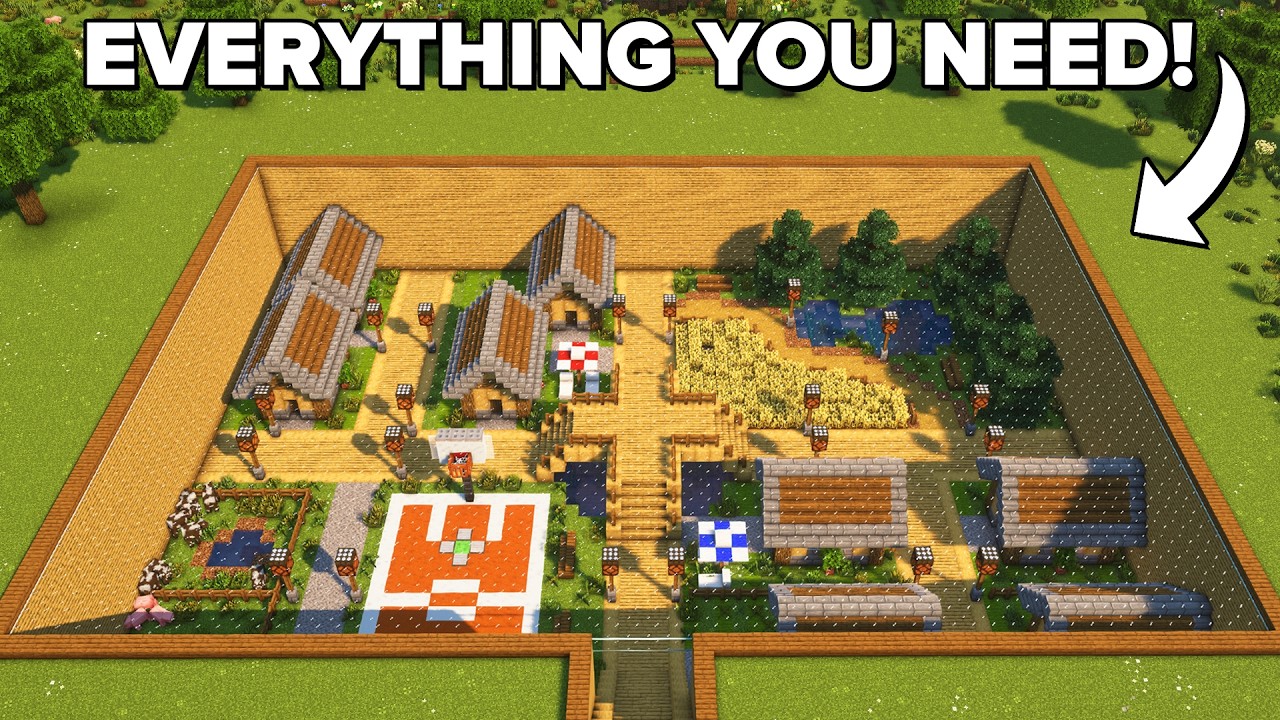 Minecraft: How To build an Underground City | Tutorial🏠