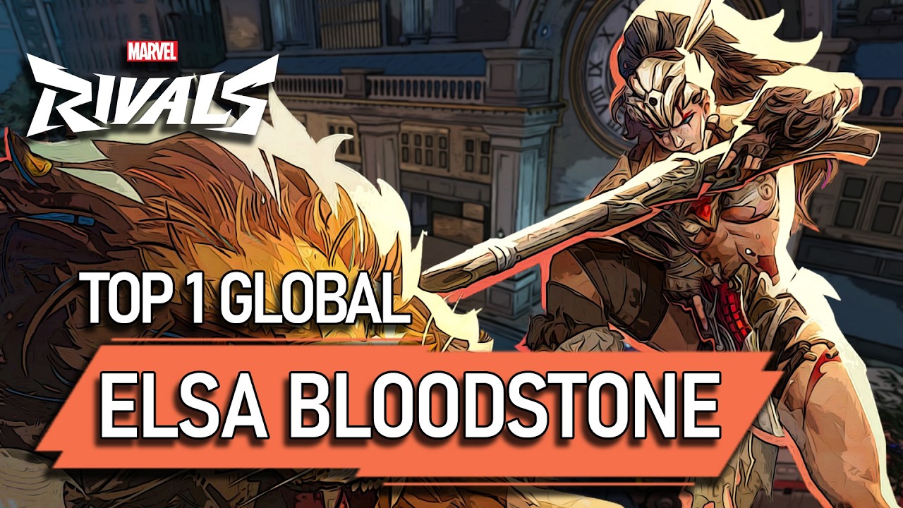 TOP #1 GLOBAL ELSA BLOODSTONE ! ILLIC1T - MARVEL RIVALS PRO