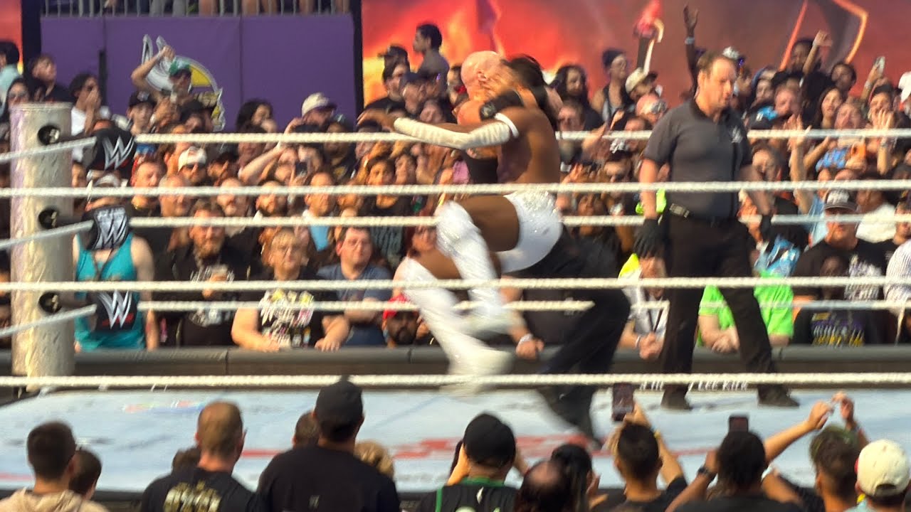 Baron Corbin defeats Trick Williams, Wins US Championship - WWE SummerSlam 8/2/2026 background
