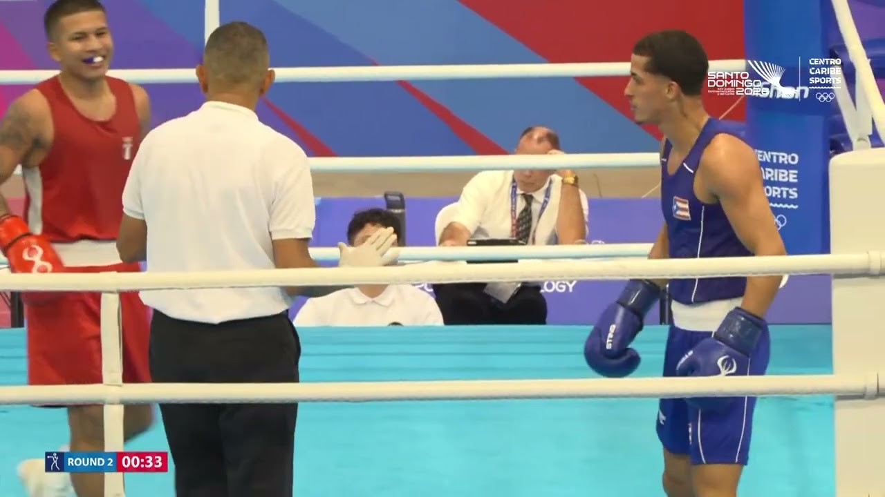 Brandol Pérez (GUA) vs. Dylan Feliciano (PUR) Central American & Carribbean Games 2026 (60kg) background
