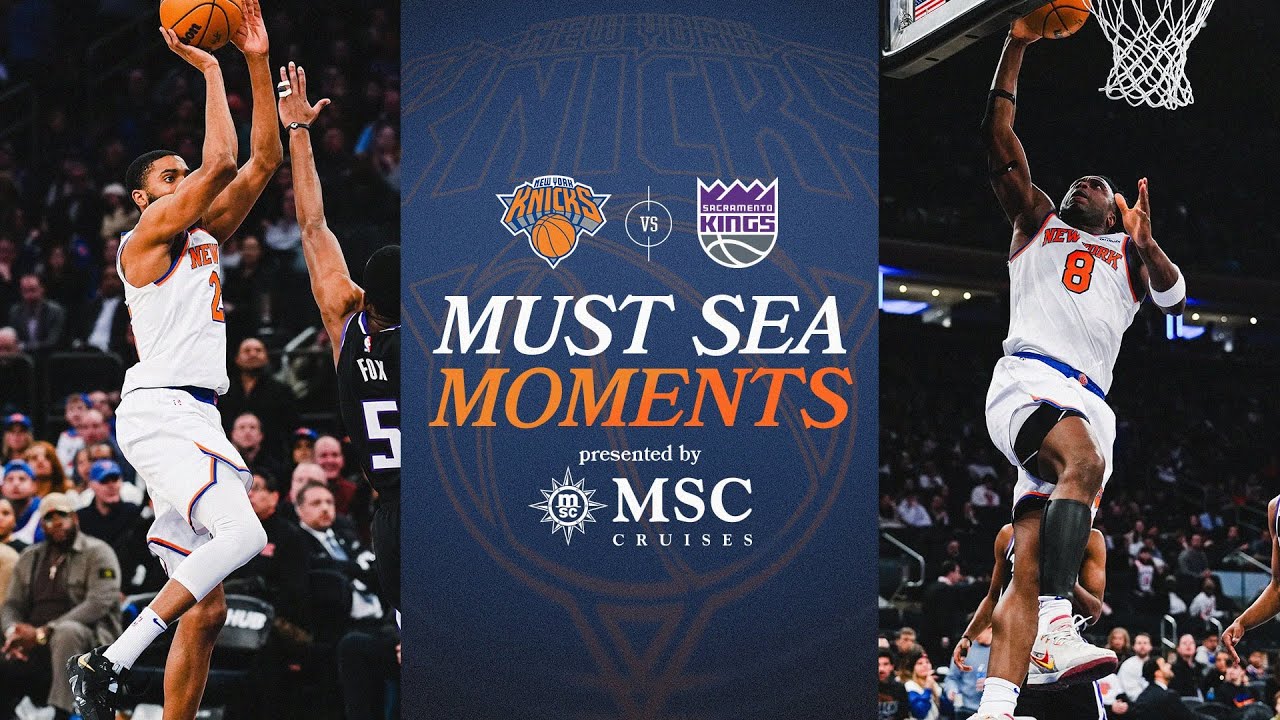 Knicks beat Sacramento Kings in The Garden | January 25, 2025 | FULL Game Highlights background