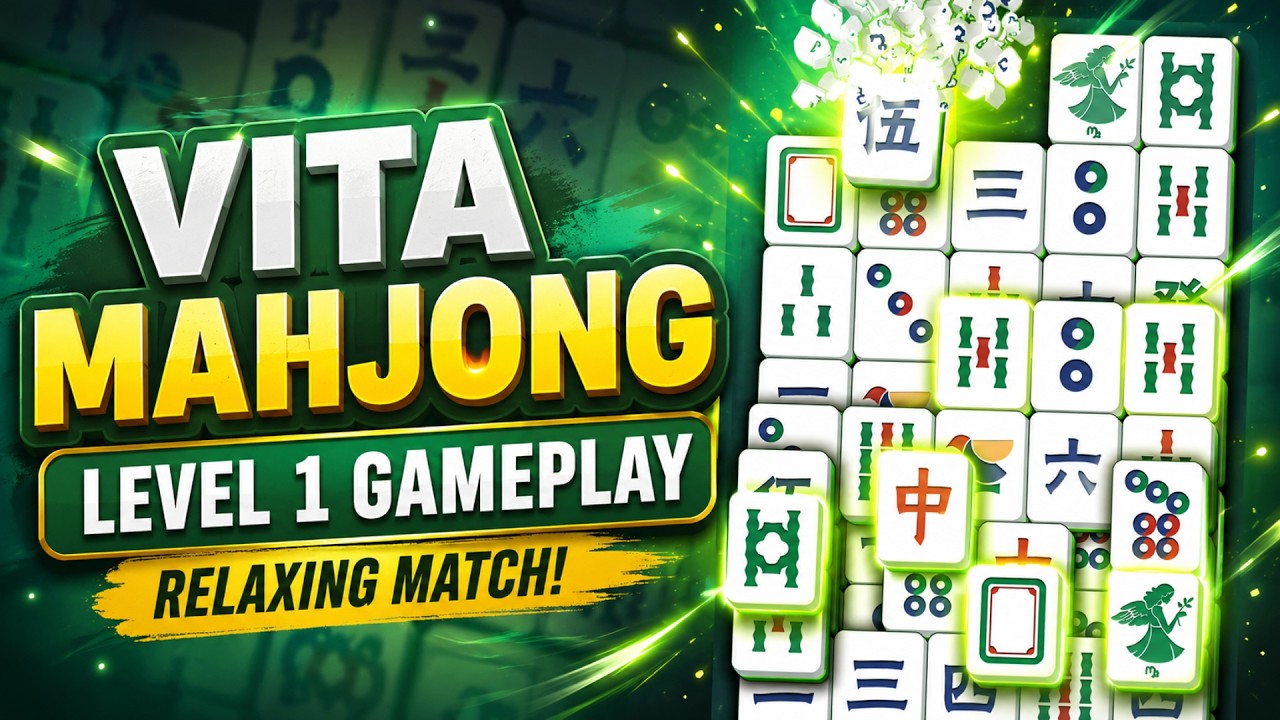 Vita Mahjong Gameplay – Level 1 | Relaxing Tile Matching Game