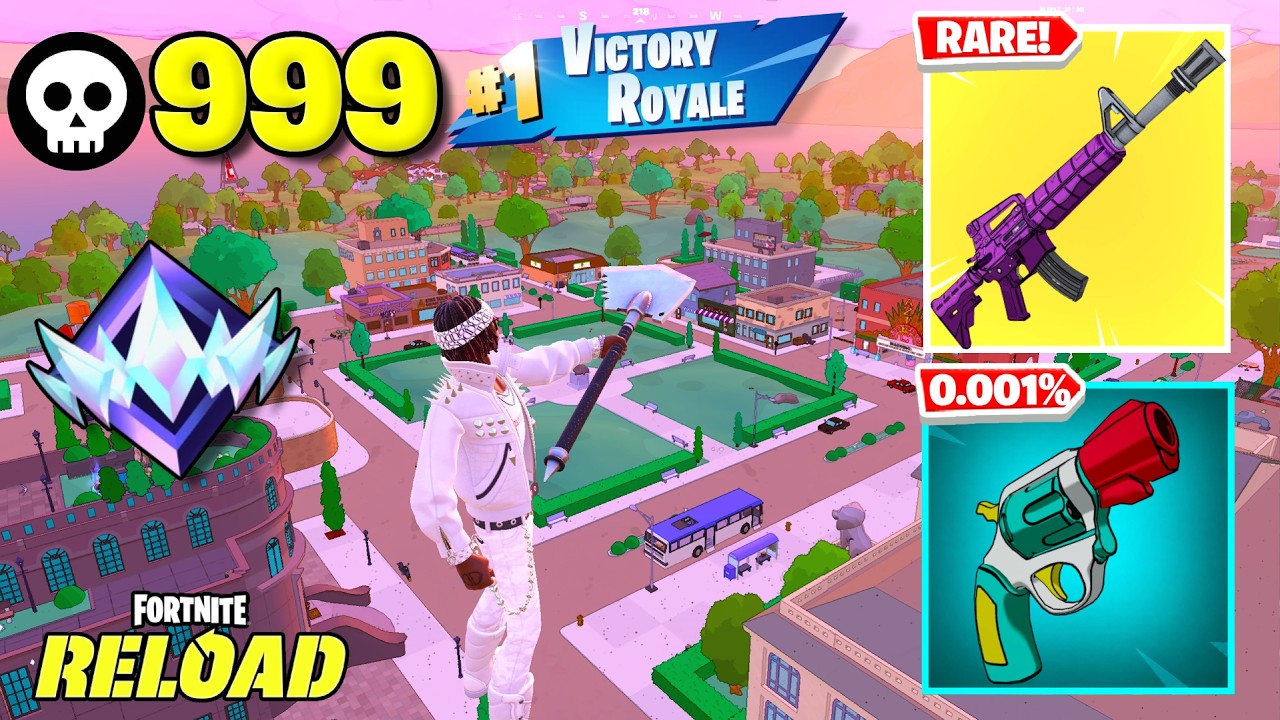 999 Elimination "RANKED RELOAD” Gameplay Wins (Fortnite Chapter 7 PS5 Controller)