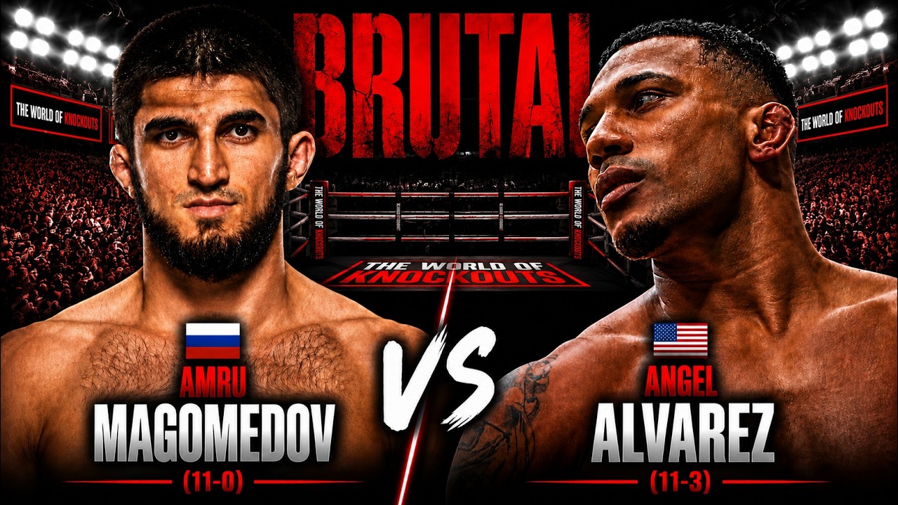DAGESTAN'S NEW MMA MONSTER Unleashed In New York - Amru Magomedov vs Angel Alvarez background