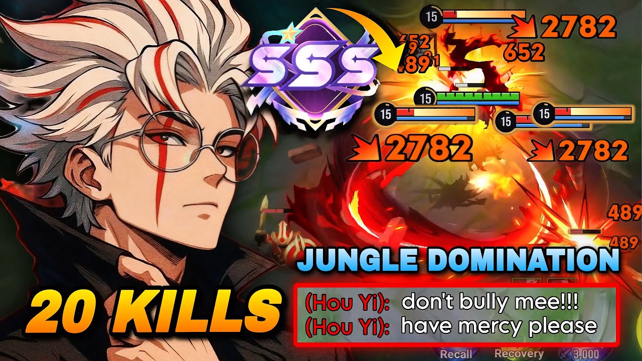 TOP 1 LAM OKARUN DAN DADAN COLLAB SKIN AGGRESSIVE JUNGLE DOMINATION GAMEPLAY! | HONOR OF KINGS background