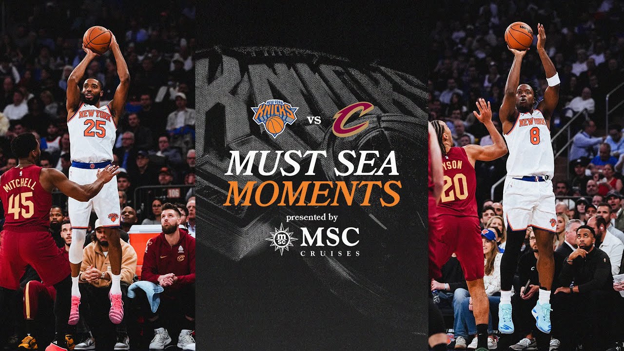 Knicks Win Season Opener Against Cleveland Cavaliers At Madison Square Garden | October 22, 2025 background