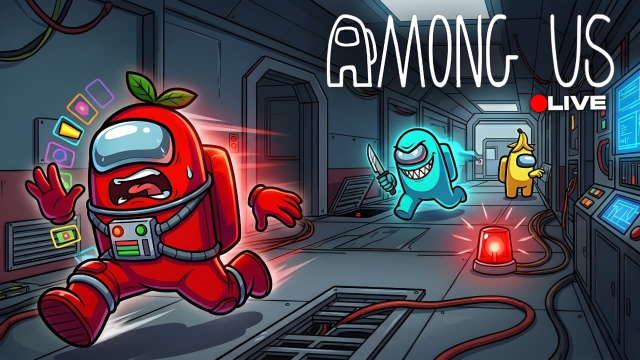 Among Us LIVE 🔴 With Subscribers | The Most Sus Lobby Ever ☠️ background