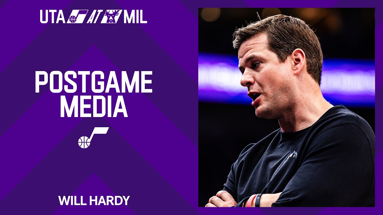 Will Hardy discusses Utah's approach to defending Giannis, trajectory of his group in Milwaukee background