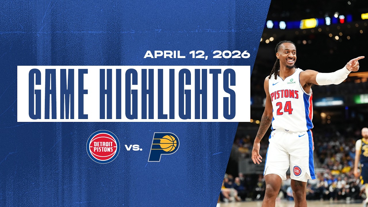 Pistons Finish The Season With 60 Wins! | Detroit Pistons vs. Indiana Pacers | GAME HIGHLIGHTS background