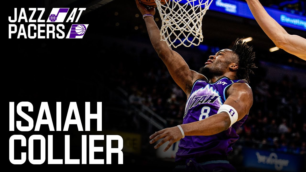 ЁЯЪи HISTORIC NIGHT from Isaiah Collier ЁЯЪи 22 assists against the Pacers background
