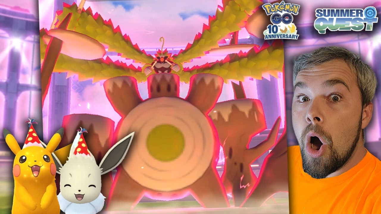 Shiny Gigantamax Rillaboom Day At The Summer Quest London Live Event! (Pokémon GO) background