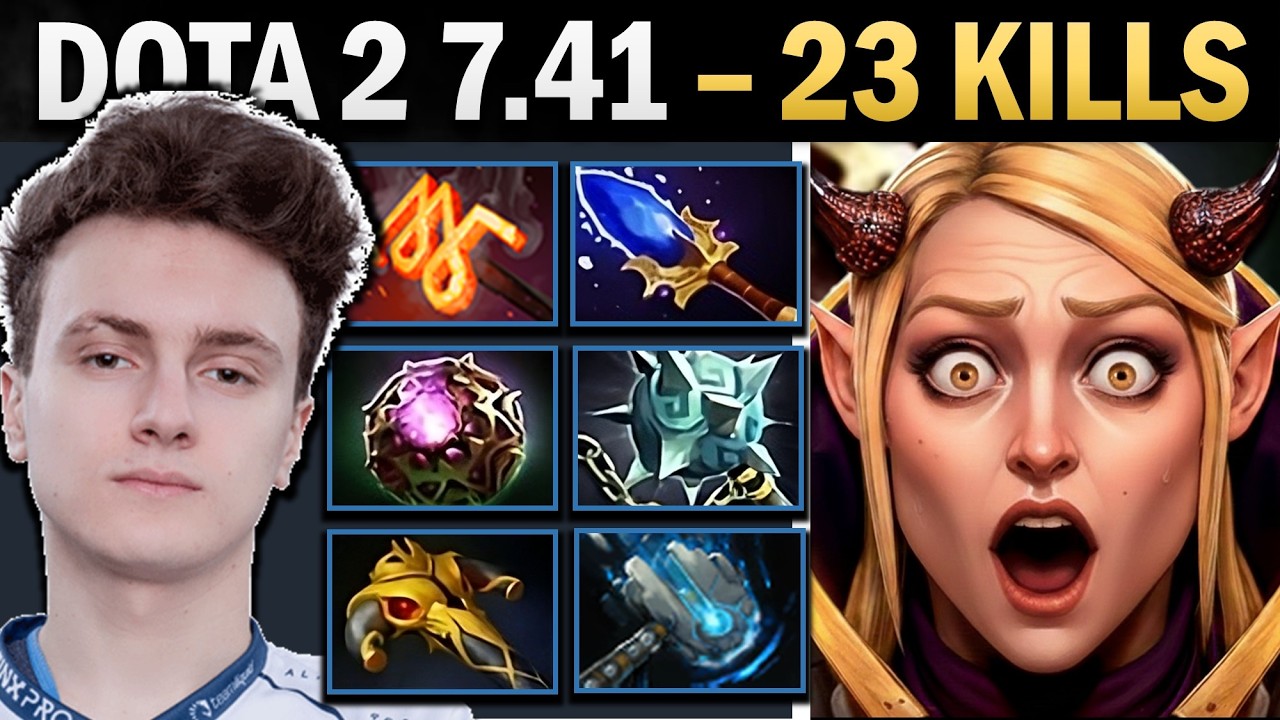 Invoker Dota 2 7.41 with 23 Kills and 0 Deaths - Dota Gameplay