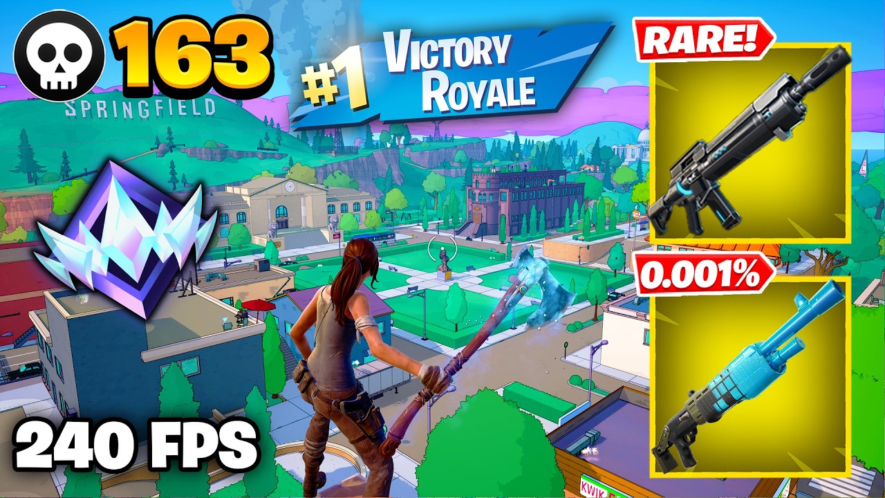 163 Elimination "RANKED RELOAD" Gameplay Wins (Fortnite Chapter 7 Keyboard & Mouse) background