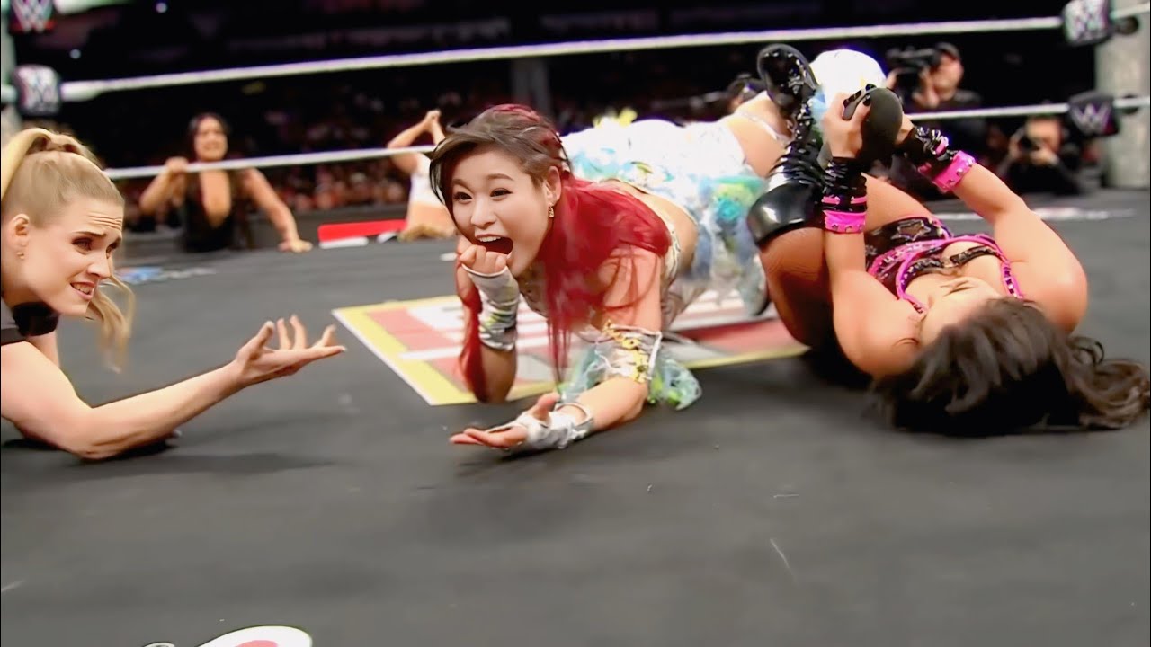 Iyo vs Liv Morgan nd Raquel woman wrestling #wwe #wrestlingfuture #livforever #livmorgan #wrestling