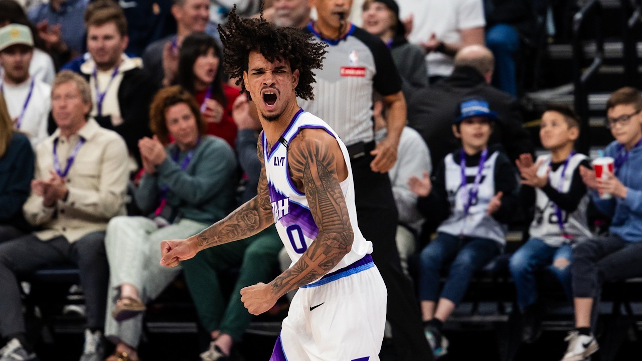Andersson Garcia on his NBA debut ๐ฉ๐ด | UTAH JAZZ background