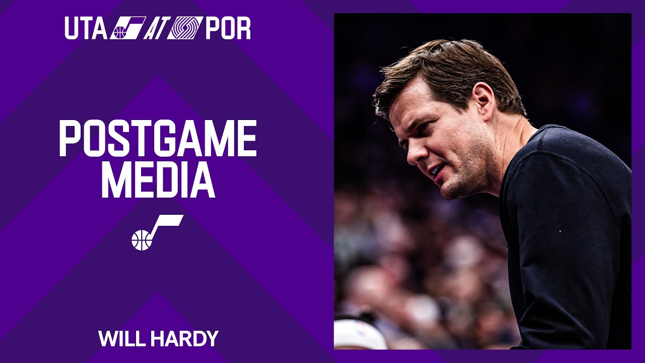Will Hardy shares his admiration for Garcia, Mbeng and young Jazz players in Portland background