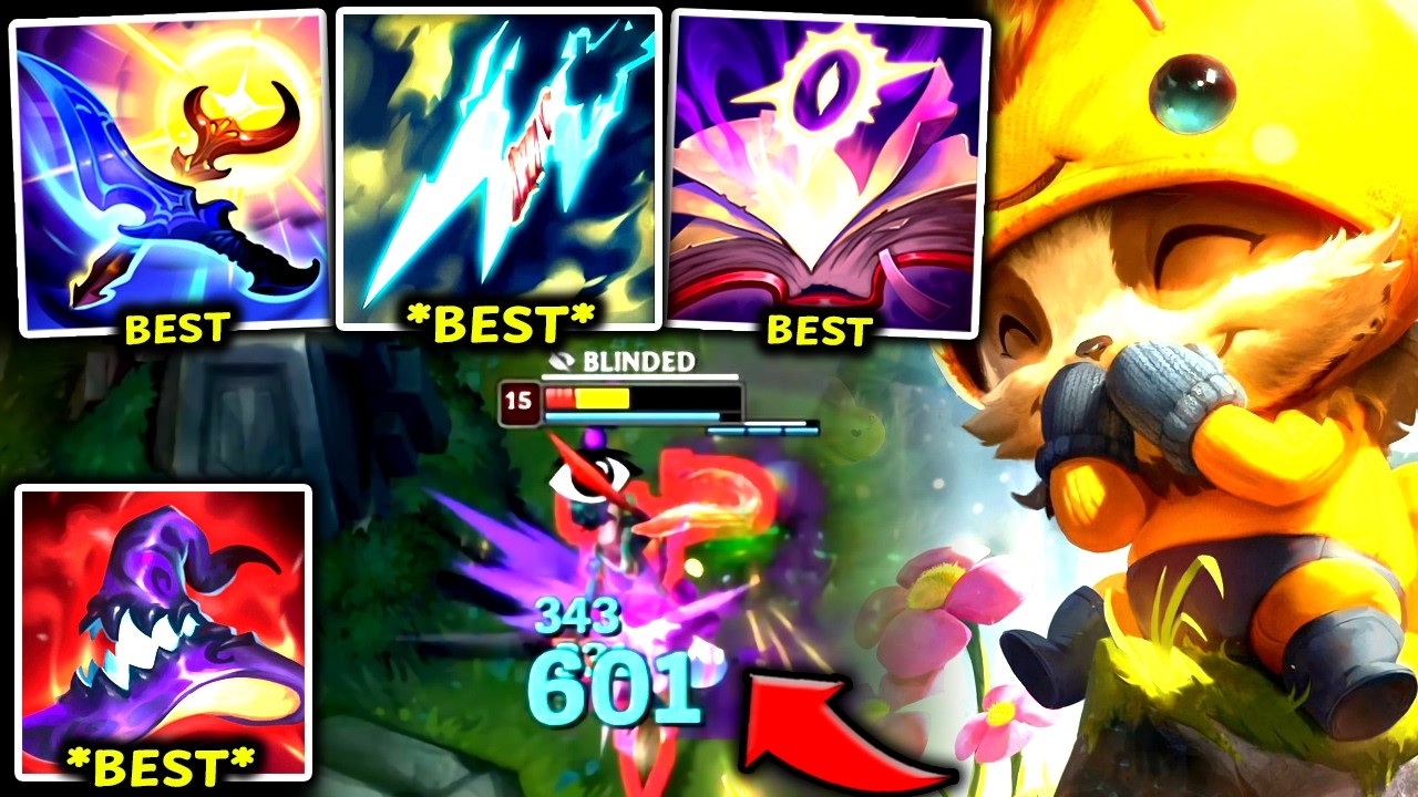 TEEMO TOP IS NOW S+ TIER AND EVERYONE HATES IT (BROKEN) - 2026 Teemo TOP Gameplay Guide background