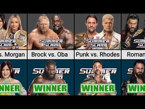 WWE SummerSlam FULL Match Card & Winner Predictions (2026) background