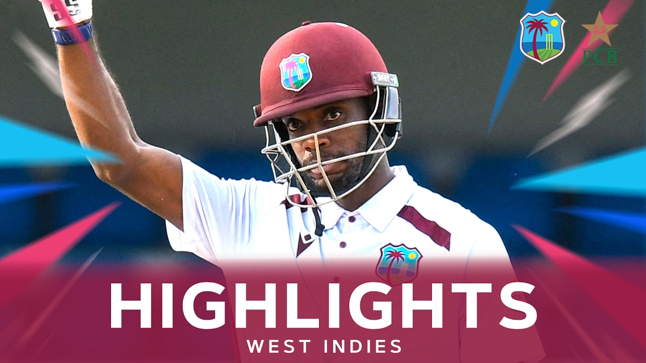 Justin Greaves Shines Again | Highlights | West Indies v Pakistan | 2nd Test Day 1 background