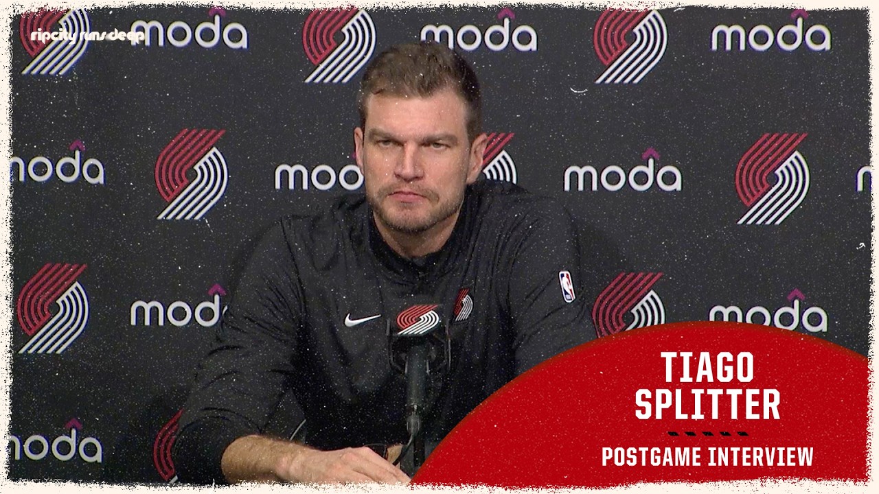 Tiago Splitter On Tonight's Win vs Bucks & Postseason | Portland Trail Blazers | March 25, 2026 background