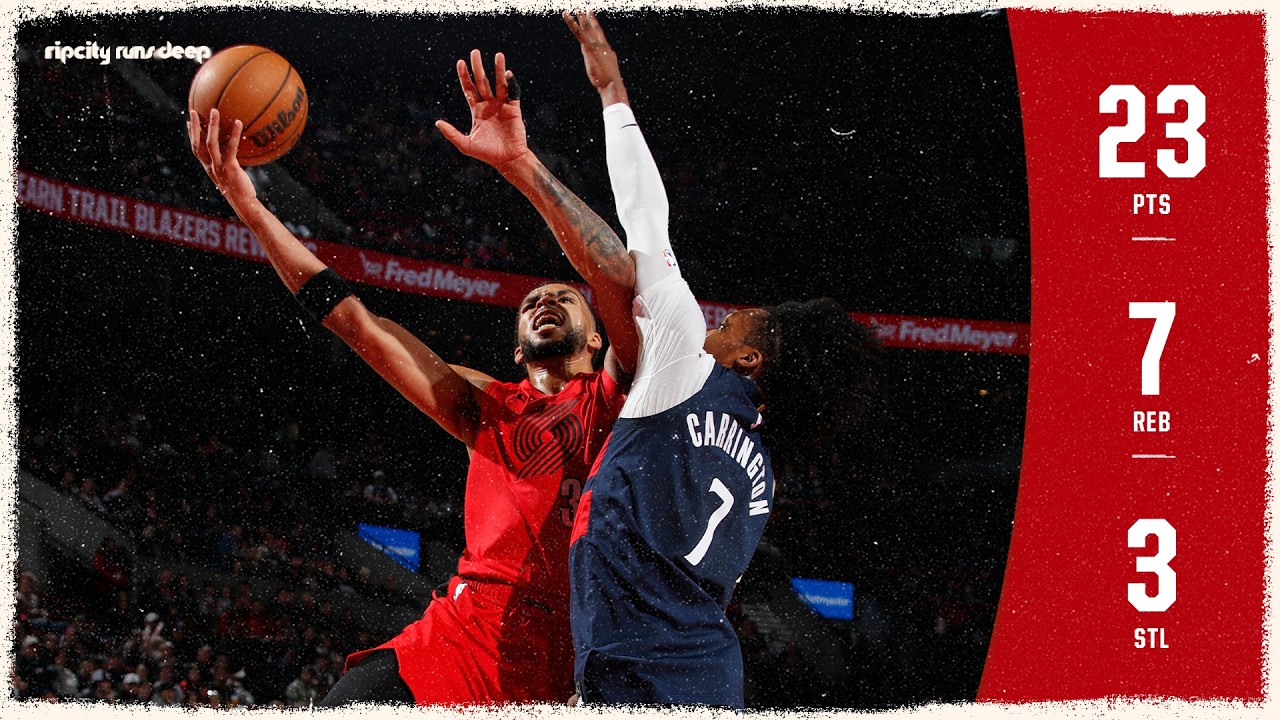 Toumani Camara Leading Scorer With 23 Pts in Win vs Wizards | Portland Trail Blazers | Mar 29, 2026 background
