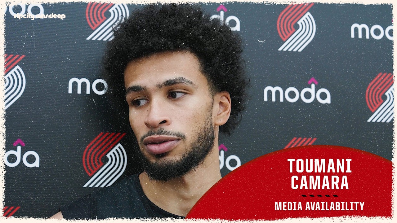 Toumani Camara Talks Entering His First Postseason | Portland Trail Blazers | April 17, 2026 background