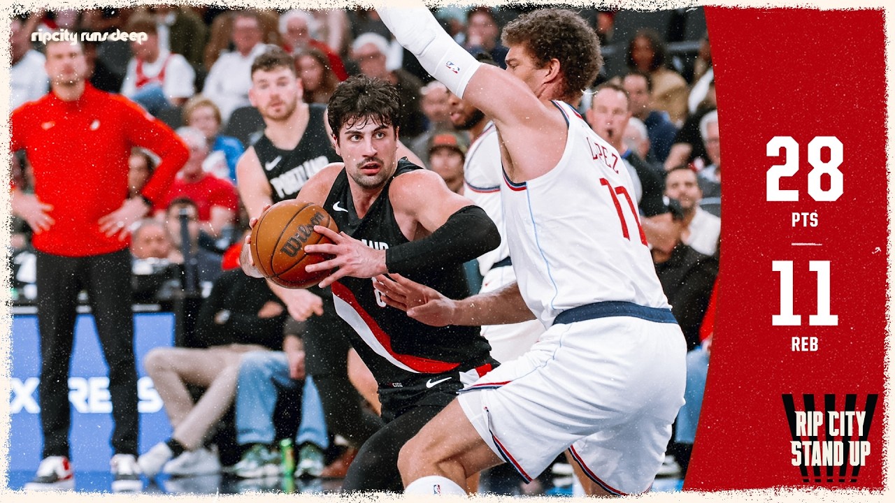Deni Avdija DOUBLE-DOUBLE In Big Win vs Los Angeles Clippers | Portland Trail Blazers | Mar 31, 2026 background