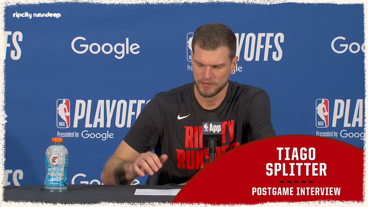 Tiago Splitter On Emotional Game 2 Win in San Antonio | Portland Trail Blazers | April 21, 2026 background