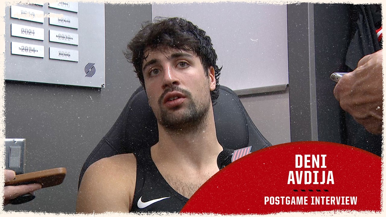 Deni Avdija Postgame Media Availability | Portland Trail Blazers vs Dallas Mavericks | Mar 27, 2026 background