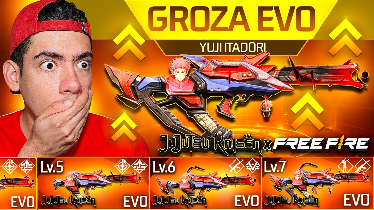CONSEGUI LA NUEVA GROZA EVOLUTIVA DE ITADORI en FREE FIRE X JUJUTSU KAISEN !! - TheDonato background