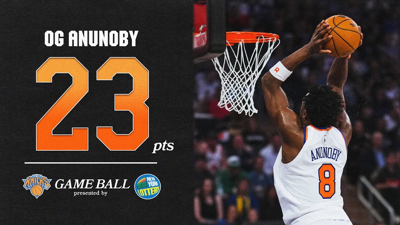 OG Anunoby with 23 POINTS to help defeat the Celtics in Game 6 | 2025 NBA Playoffs background
