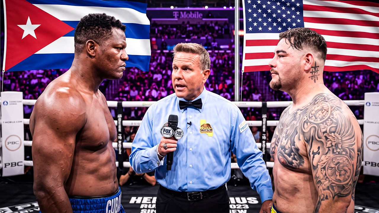 Heavyweight Mayhem! Andy Ruiz Jr. (USA) vs Luis Ortiz (CUB) | Boxing Fight Highlights background