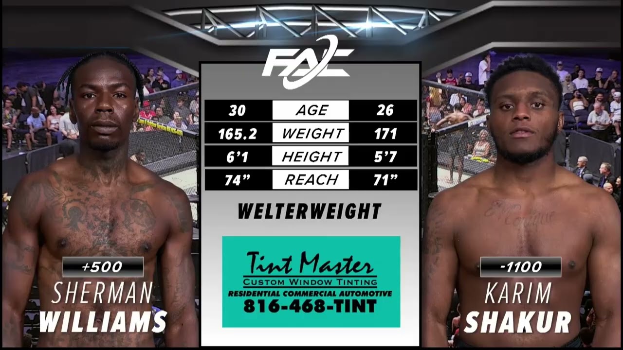 Karim Shakur vs. Shermen Williams - FAC 35 background