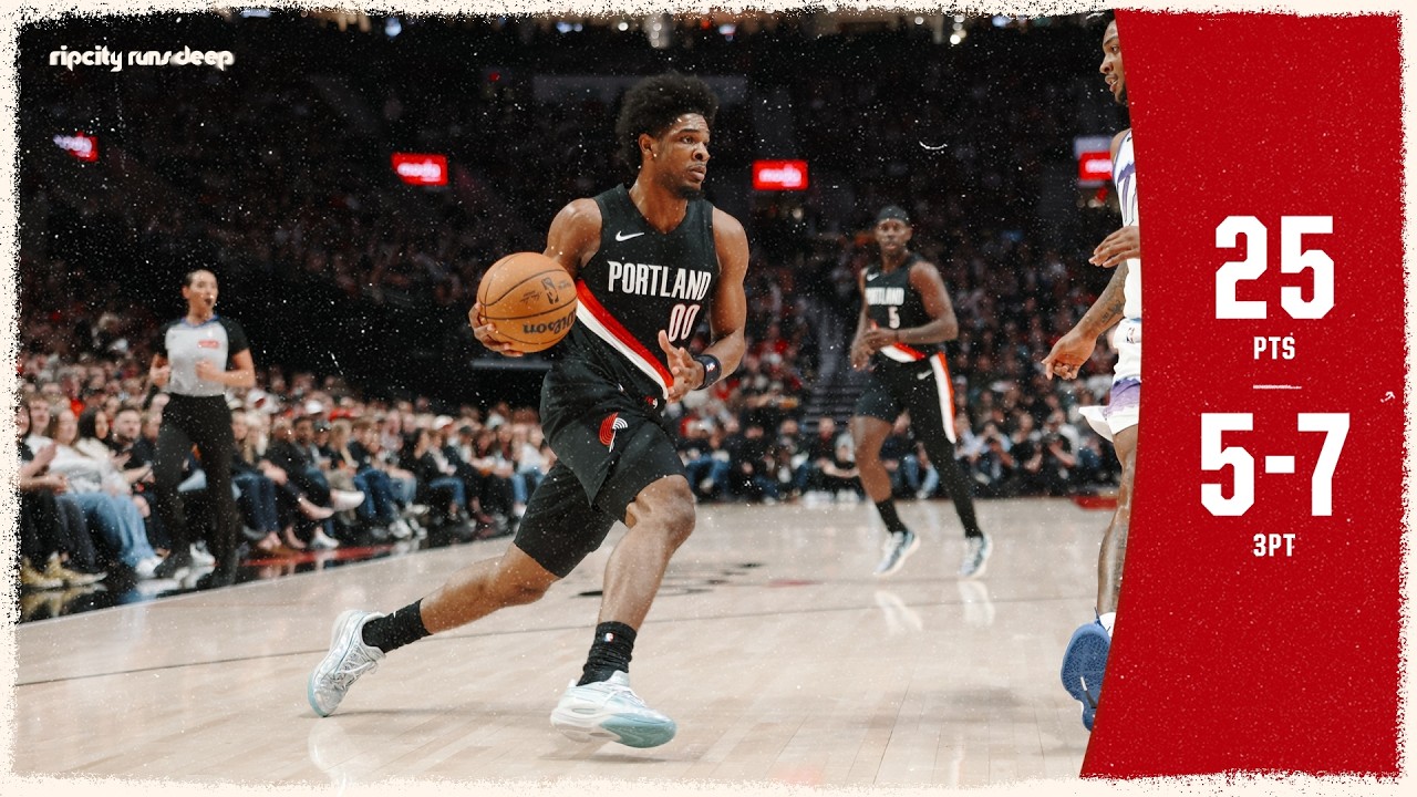 Scoot Henderson Goes 5-7 From Three In Win Over Jazz | Portland Trail Blazers | March 13, 2026 background
